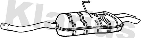 Klarius RR354A Rear Muffler - 1