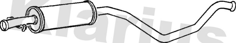 Klarius SB87T Centre Muffler - 1