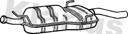 Klarius SB89P Rear Muffler - 1