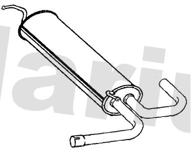 Klarius SE217C Centre Muffler - 1