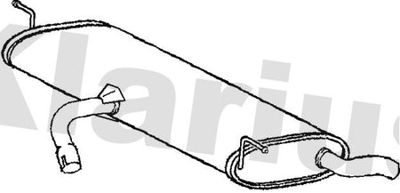 Klarius SE252B Rear Muffler - 1