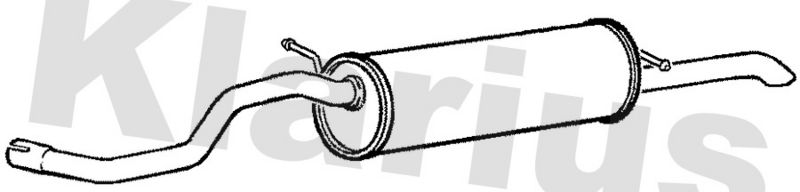 Klarius SK31W Rear Muffler - 1