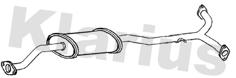 Klarius SU113L Centre Muffler - 1