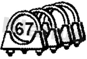 Klarius SYC12CV Clamping Piece, exhaust system - 1