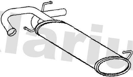 Klarius SZ140V Rear Muffler - 1