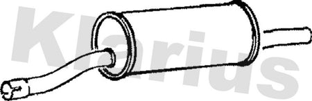 Klarius TB37K Centre Muffler - 1