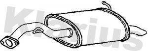 Klarius TY1020V Rear Muffler - 1