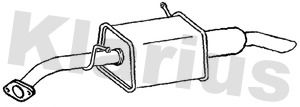 Klarius TY1029G Rear Muffler - 1