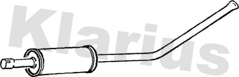 Klarius TY478J Centre Muffler - 1