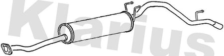 Klarius TY580J Rear Muffler - 1