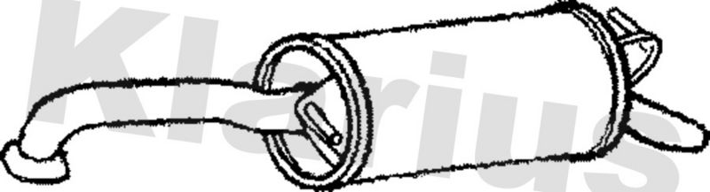 Klarius TY582G Rear Muffler - 1