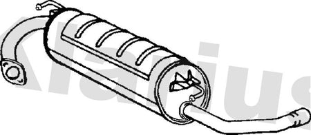 Klarius TY600E Rear Muffler - 1