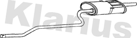 Klarius TY604A Rear Muffler - 1