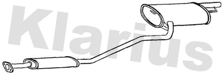 Klarius TY606W Rear Muffler - 1