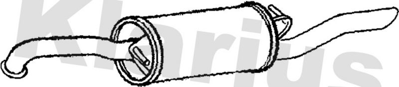 Klarius TY616G Rear Muffler - 1
