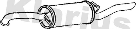 Klarius TY616G Rear Muffler - 1