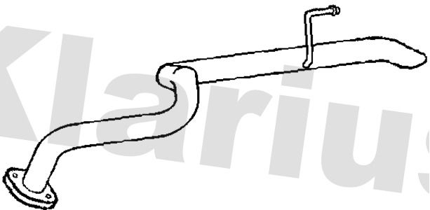 Klarius TY631J Exhaust Pipe - 1