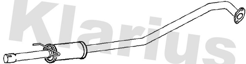 Klarius TY649H Centre Muffler - 1