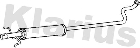 Klarius TY653C Centre Muffler - 1