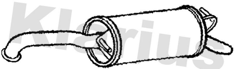 Klarius TY692V Rear Muffler - 1