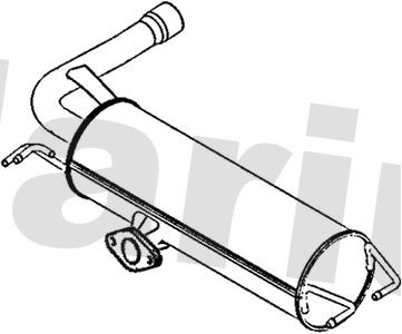 Klarius TY696M Rear Muffler - 1