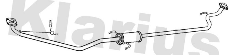 Klarius TY762Q Centre Muffler - 1