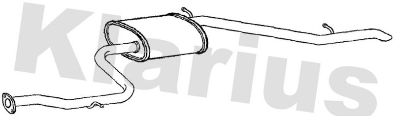 Klarius TY768H Rear Muffler - 1
