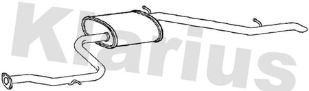 Klarius TY768H Rear Muffler - 1