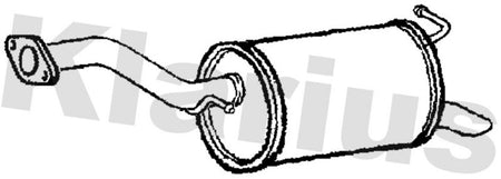 Klarius TY773B Rear Muffler - 1