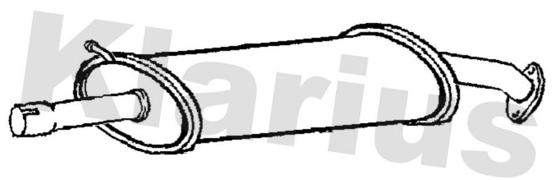 Klarius TY777V Centre Muffler - 1