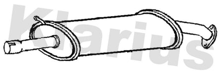 Klarius TY777V Centre Muffler - 1