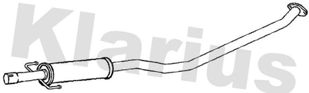 Klarius TY786G Centre Muffler - 1