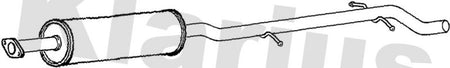 Klarius VO410C Centre Muffler - 1