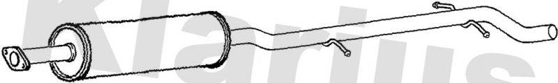 Klarius VO410C Centre Muffler - 1