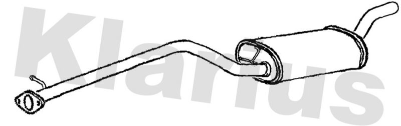 Klarius VO432V Centre Muffler - 1