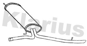 Klarius VW1178X Rear Muffler - 1