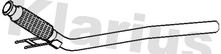 Klarius VW1242D Exhaust Pipe - 1
