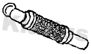 Klarius VW1596H Exhaust Pipe - 1