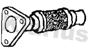 Klarius VW1684D Exhaust Pipe - 1