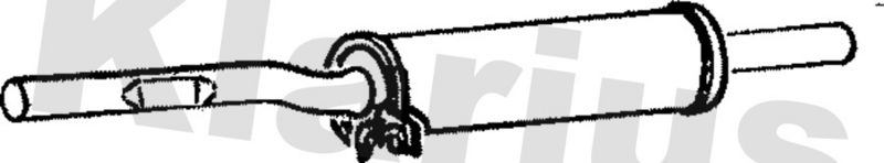 Klarius VW192D Centre Muffler - 1