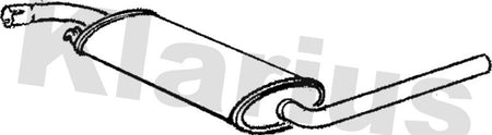 Klarius VW426J Centre Muffler - 1