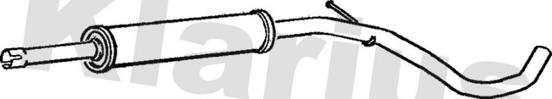 Klarius VW508M Centre Muffler - 1