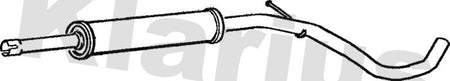 Klarius VW508M Centre Muffler - 1