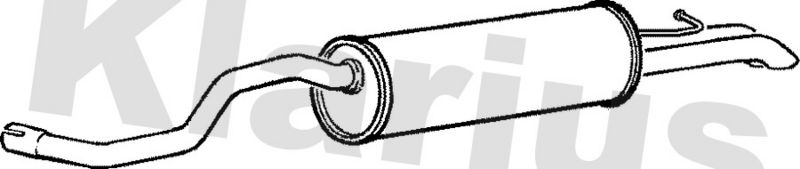 Klarius VW514E Rear Muffler - 1