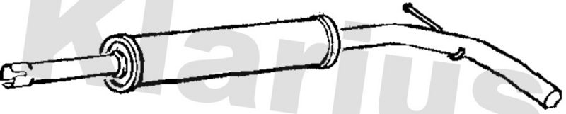 Klarius VW528J Centre Muffler - 1