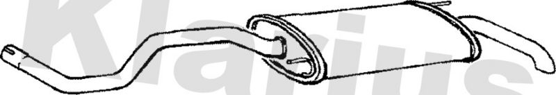 Klarius VW563H Rear Muffler - 1