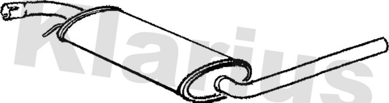 Klarius VW574Q Centre Muffler - 1