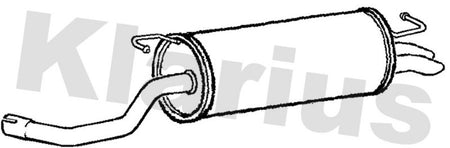 Klarius VW587X Rear Muffler - 1