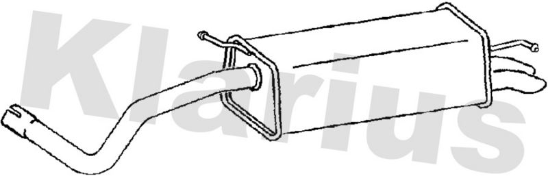 Klarius VW595K Rear Muffler - 1