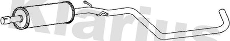 Klarius VW607T Centre Muffler - 1